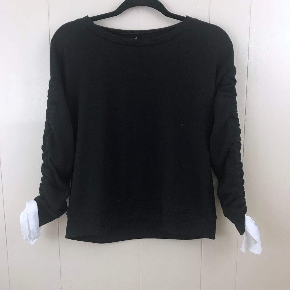 Cable & Gauge black sweater